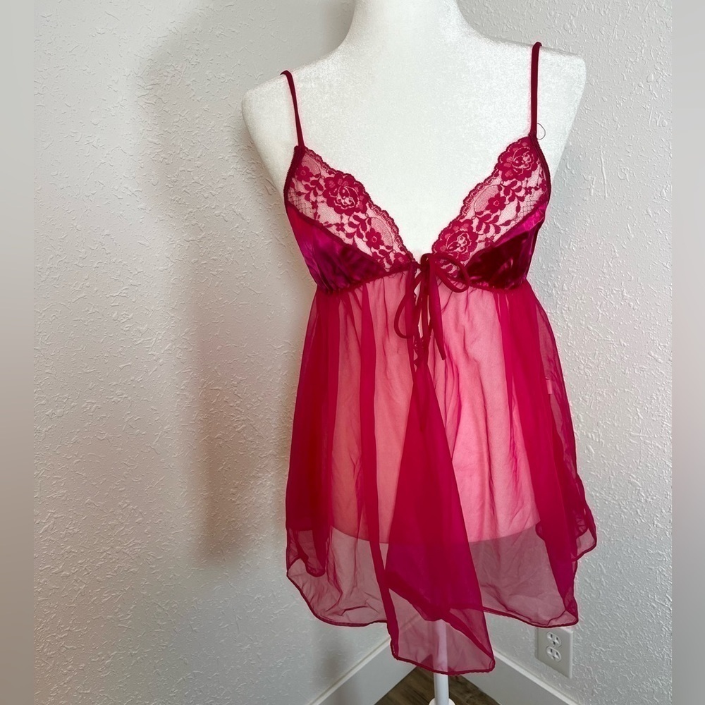 Vntg 70s Era Babydoll Lingerie Set - image 6